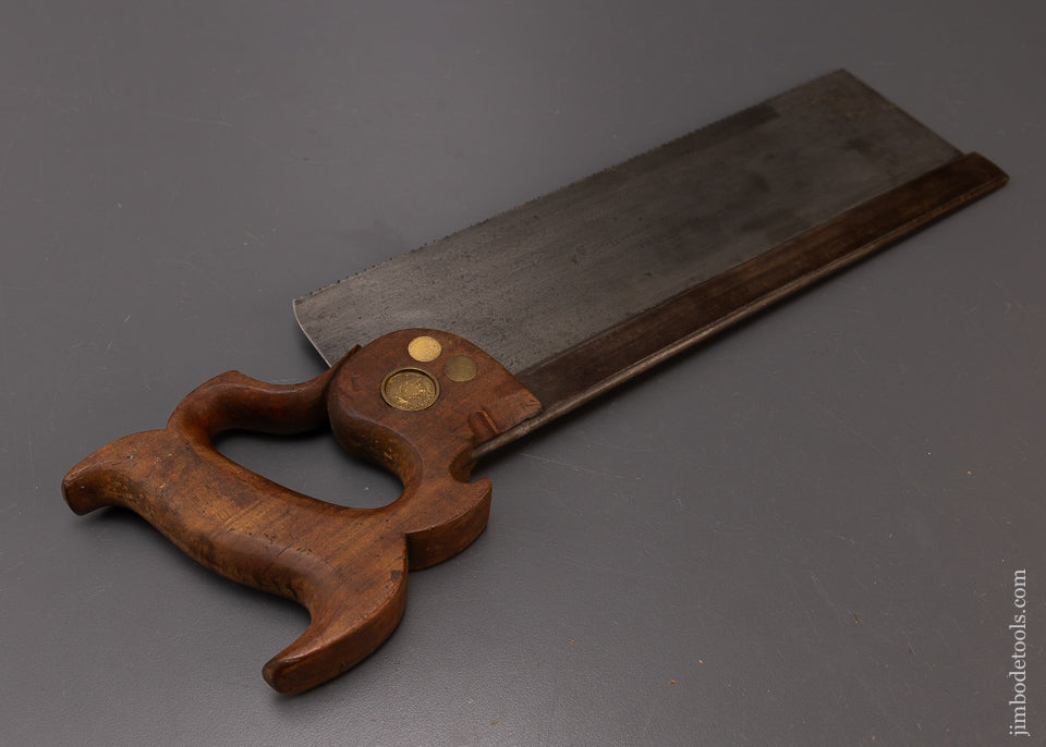 Very Rare THOMAS TENNESS & SON BANGOR, ME with Spruce Logo Carcass Saw - 108599