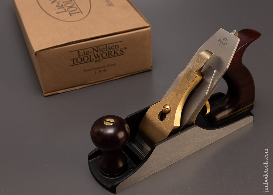 LIE NIELSEN No. 4 Smooth Plane with COCOBOLO Handles Mint in Box Unused - 108612