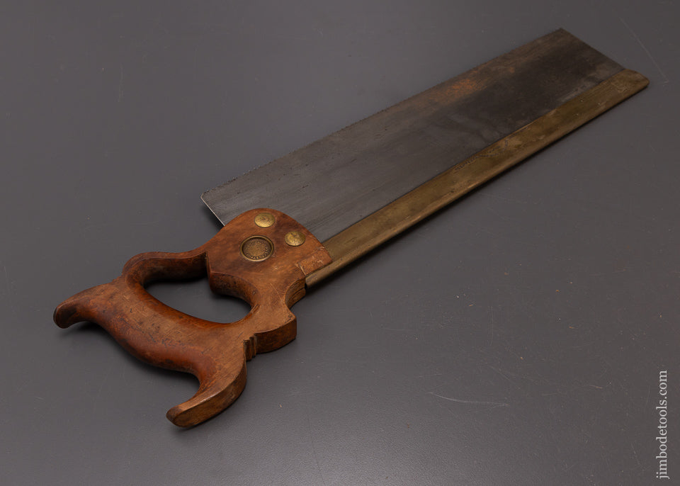 Extra Fine Early DISSTON No. 5 Brass Back Saw - 108633