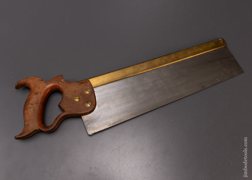 Extra Fine Early DISSTON No. 5 Brass Back Saw - 108633