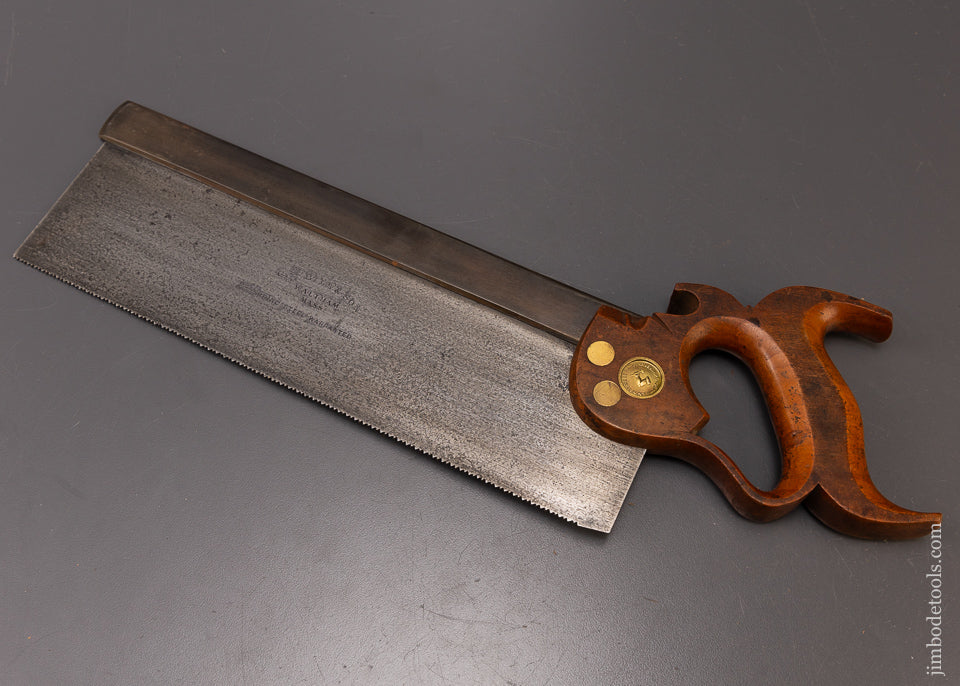 Exceptional HARVEY PEACE BROOKLYN, NY for C.H. BILL & SON WALTHAM MASS. Carcass Saw - 108648