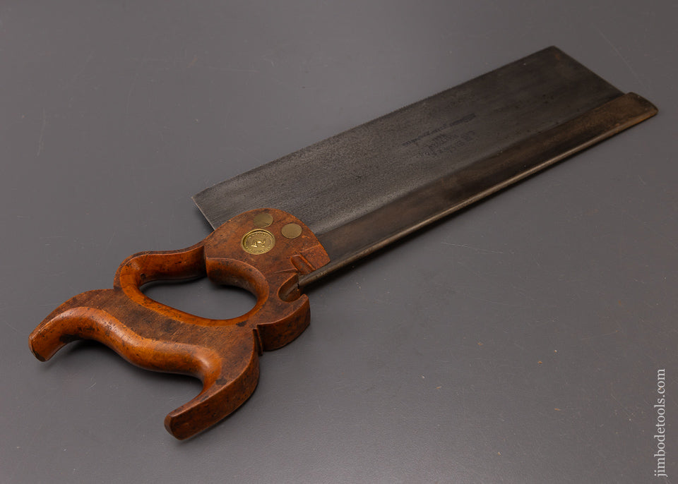 Exceptional HARVEY PEACE BROOKLYN, NY for C.H. BILL & SON WALTHAM MASS. Carcass Saw - 108648