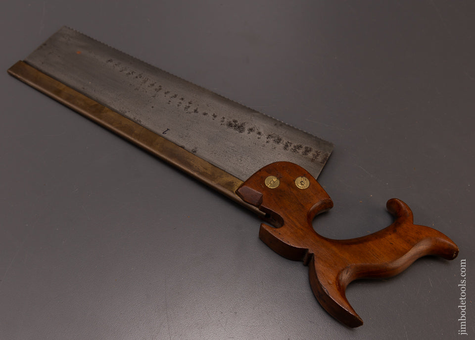 JAMES TURNER PHILADA Brass Back Carcass Saw Ca. 1843-67 - 108658