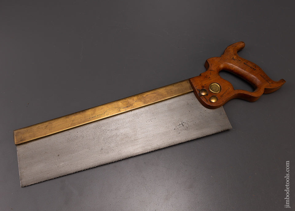 Rare DISSTON No. 5 Brass Back Saw - 108669