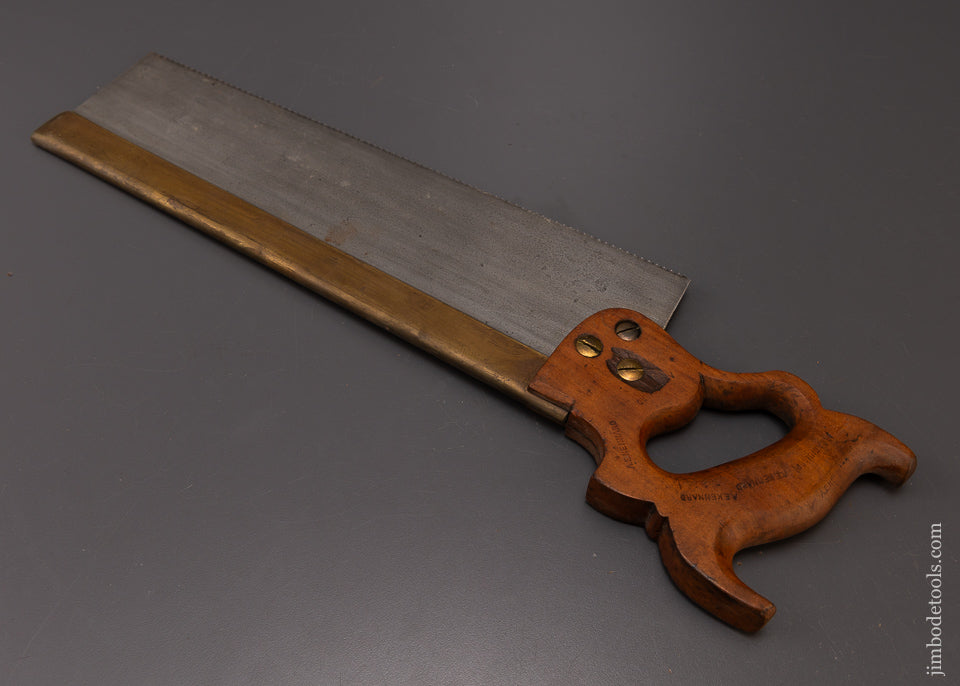Rare DISSTON No. 5 Brass Back Saw - 108669