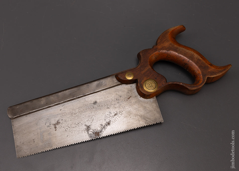 WOODROUGH & CLEMSON Montvale, MASS 1869 Patent Date 8 Inch Dovetail Saw - 108671