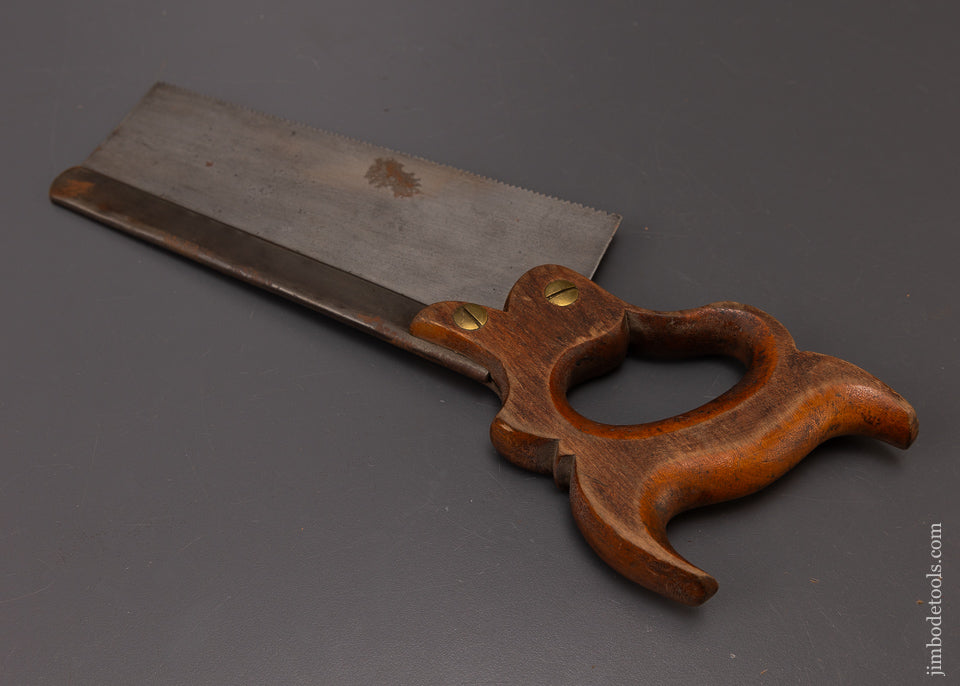 WOODROUGH & CLEMSON Montvale, MASS 1869 Patent Date 8 Inch Dovetail Saw - 108671