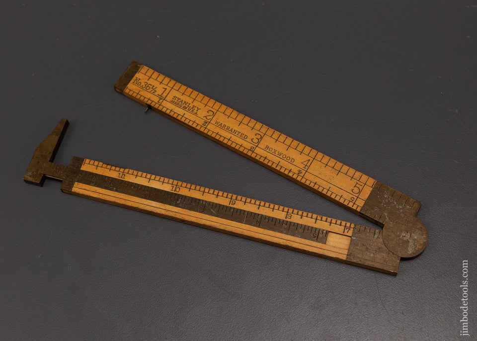 STANLEY No. 36 1/2 Caliper Rule Near Mint - 108683