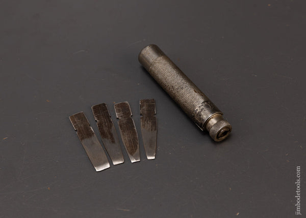 Rare NORTH BROS. YANKEE No. 60 Pocket Magazine Screwdriver with 4 Bits - 108692