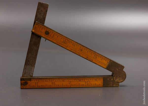 Fine CHAPIN STEPHENS No. 036 Patent Inclinometer Boxwood Rule - 108697