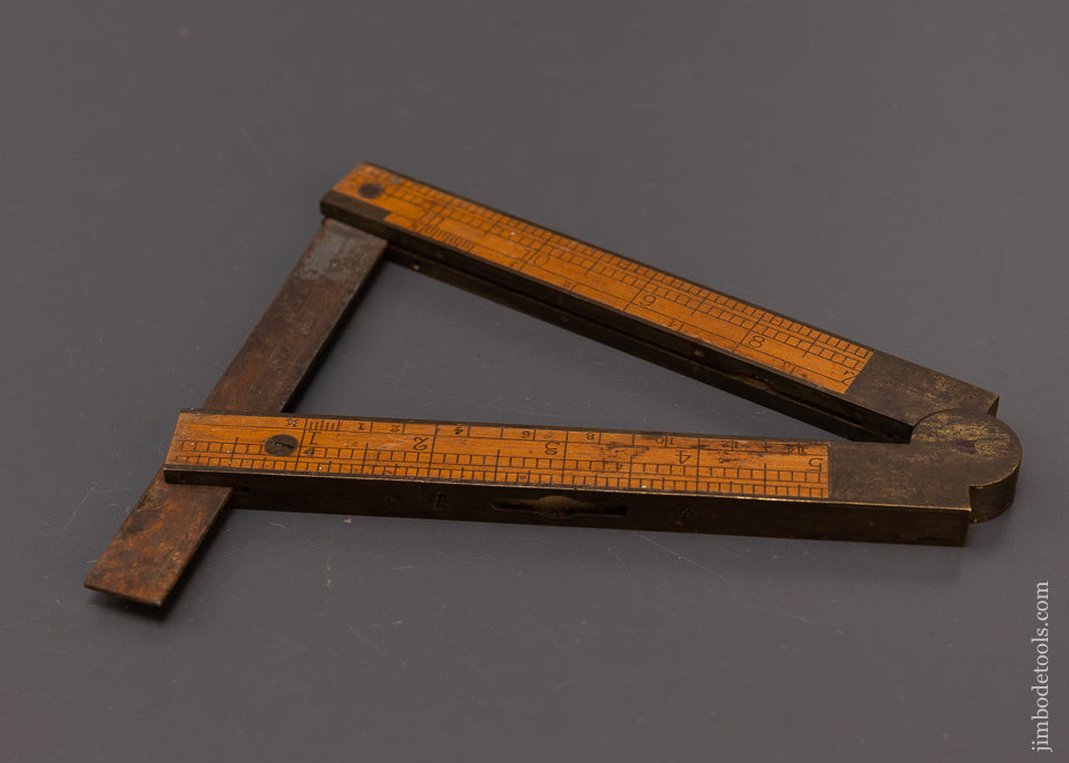 Fine CHAPIN STEPHENS No. 036 Patent Inclinometer Boxwood Rule - 108697