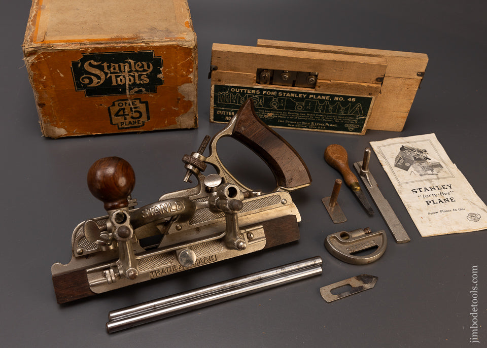 SWEETHEART STANLEY No. 45 Combination Plane 100% Near Mint in Box - 108739