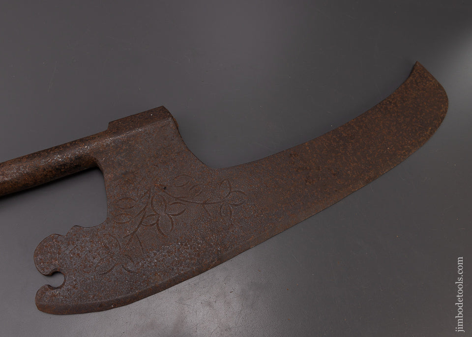 Spectacular Decorated 34 Inch Goose Wing Axe - 108740