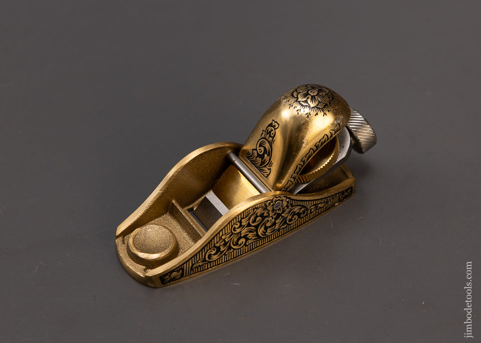 Pretty Adjustable No. 101 Bronze Block Plane Engraved by MIKHAIL DAVYDOV - 108749