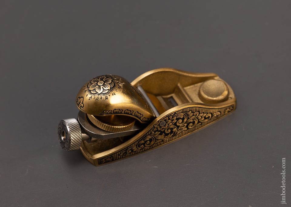 Pretty Adjustable No. 101 Bronze Block Plane Engraved by MIKHAIL DAVYDOV - 108749