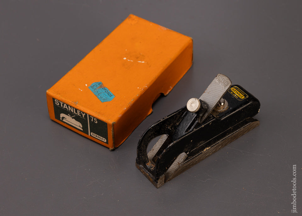 STANLEY No. 75 Rabbet Plane Fine in Original Box - 108759