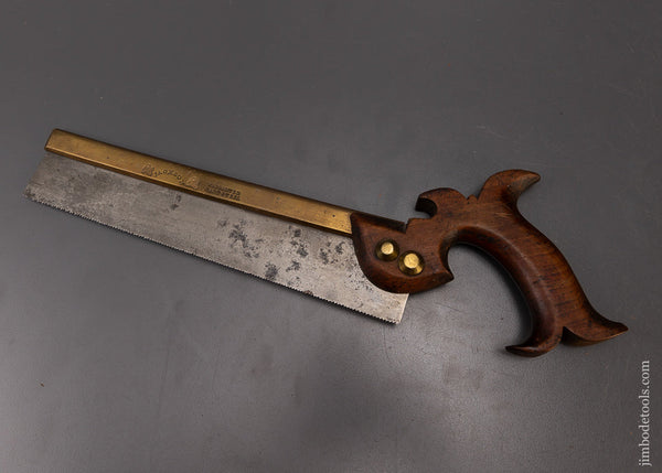 JACKSON Double Eagle (WM. & CO. Monroe, N.Y.) Brass Back Dovetail Saw with Conical Nuts - 108770