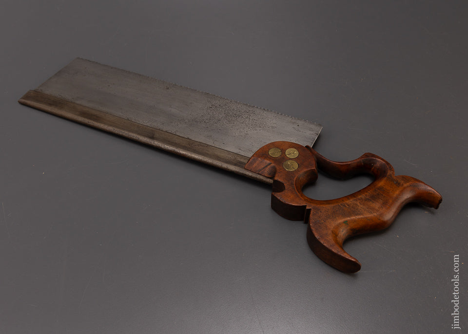 Rare & Early JOHNSON & CONAWAY PHILADA Spring Steel Back Saw - 108790