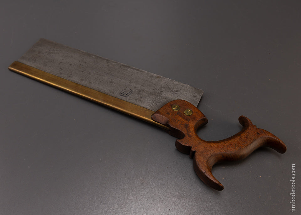 Rare WORRALL & CO. N.Y. Brass Back Dovetail Saw - 108791