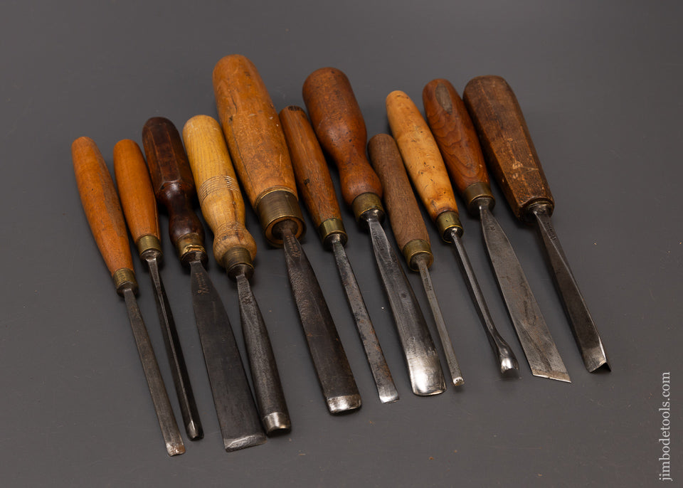 Good Set of 11 ADDIS Carving Chisels - 108829