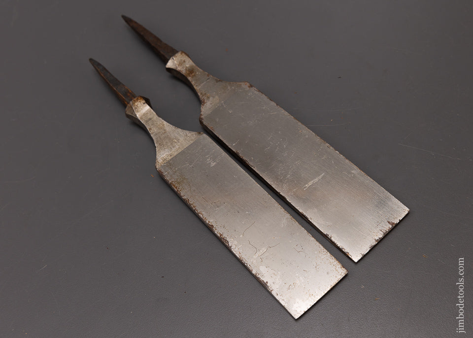 JAMES SWAN New Old Stock Tang Chisels 1 1/2 and 1 3/4 Inch - 108838
