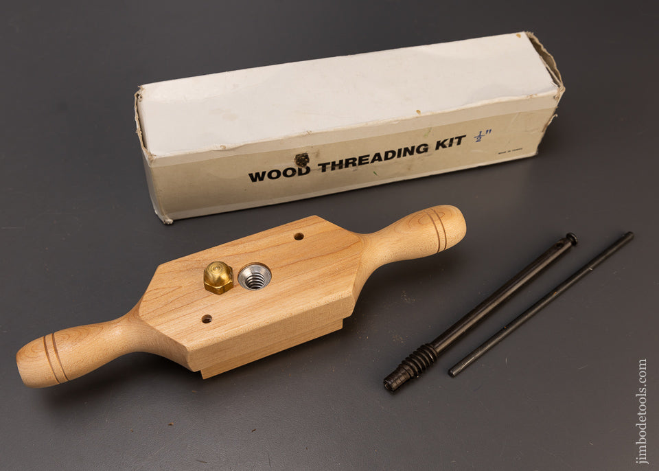 1/2 Inch Wood Threading Kit Mint in Box - 108843 – Jim Bode Tools