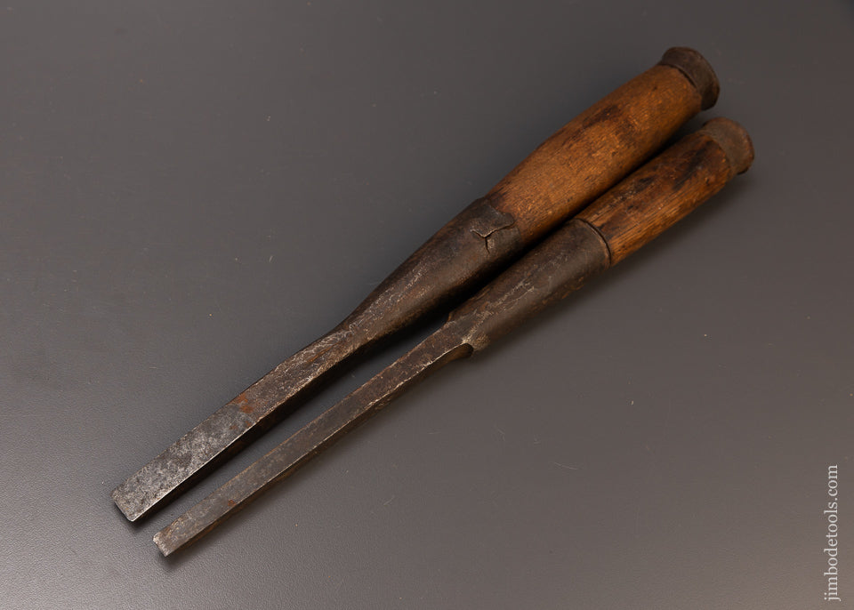 3/8 and 5/8 Mortise Chisels Fine STONES 18th Century - 108848