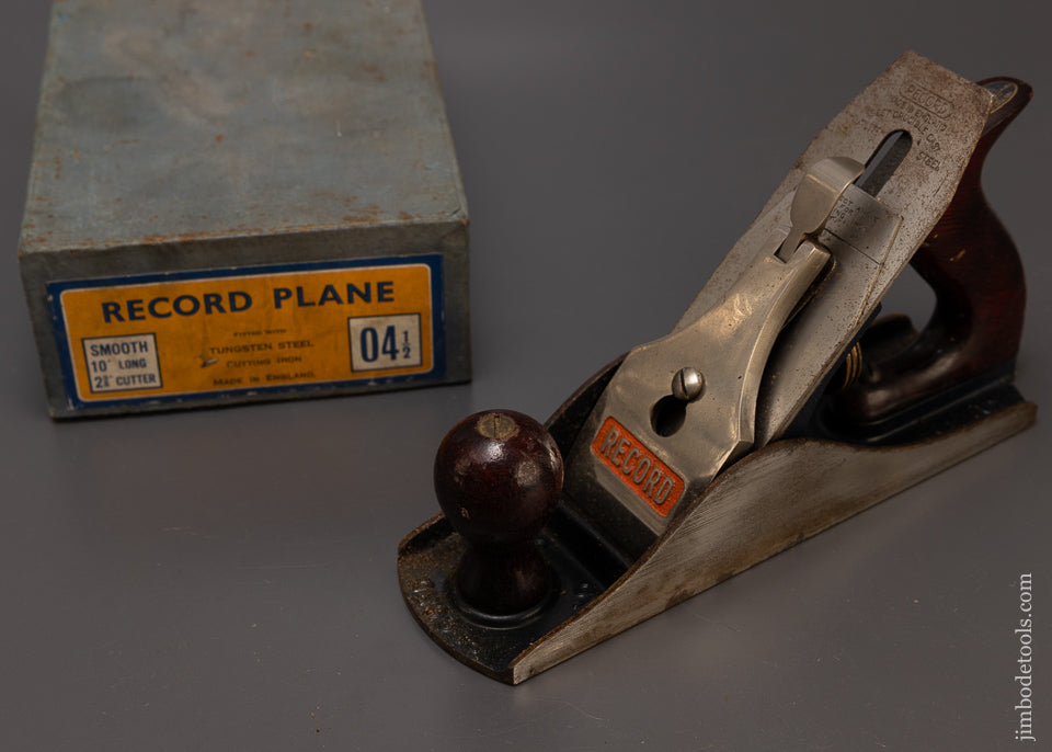 RECORD No. 04 1/2 Smooth Plane in Original Box - 108851