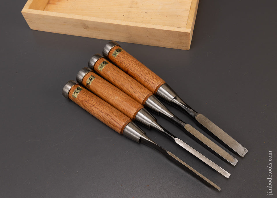 4 Piece Japanese Mortise Chisel Set - 108860