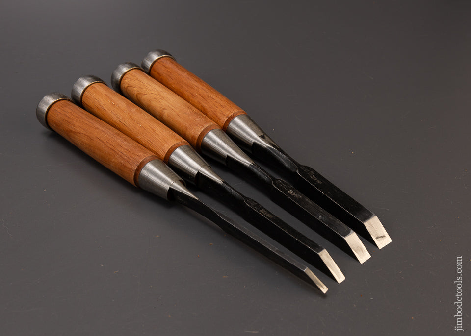 4 Piece Japanese Mortise Chisel Set 108860 Jim Bode Tools