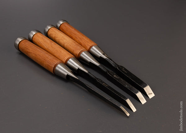 4 Piece Japanese Mortise Chisel Set - 108860 – Jim Bode Tools