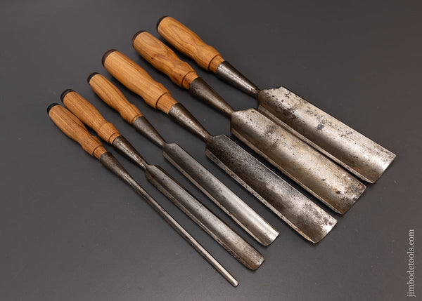Great Set of 6 Socket Gouges by GREENLEE - 108866