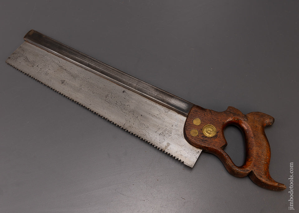 Rare N.H. THEDING DEBUQUE IOWA Back Saw - 108904