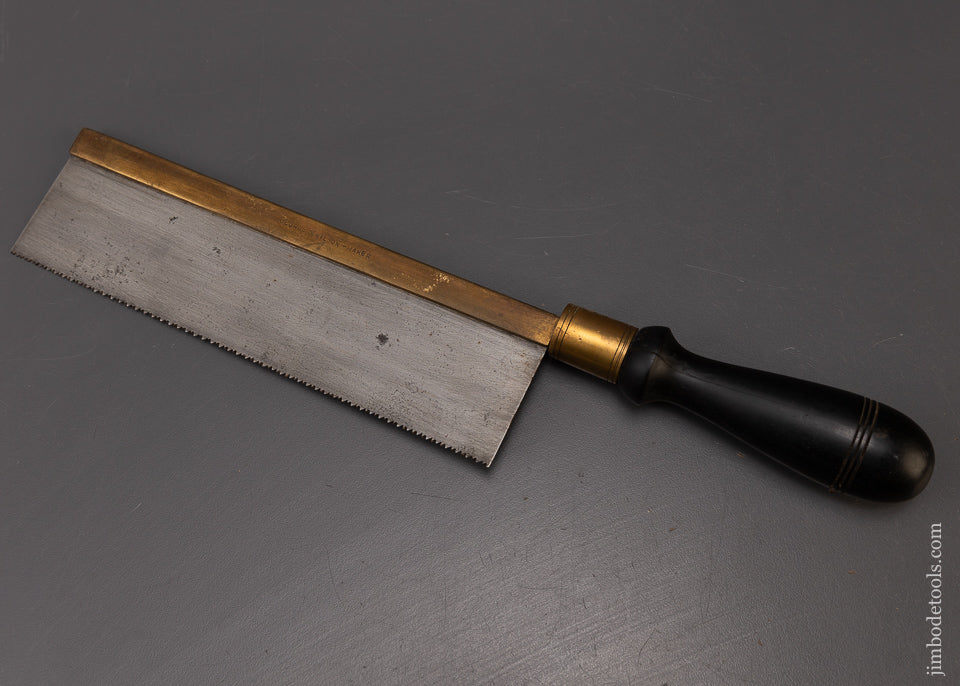 Ebony Handle Brass Back Saw - 108934