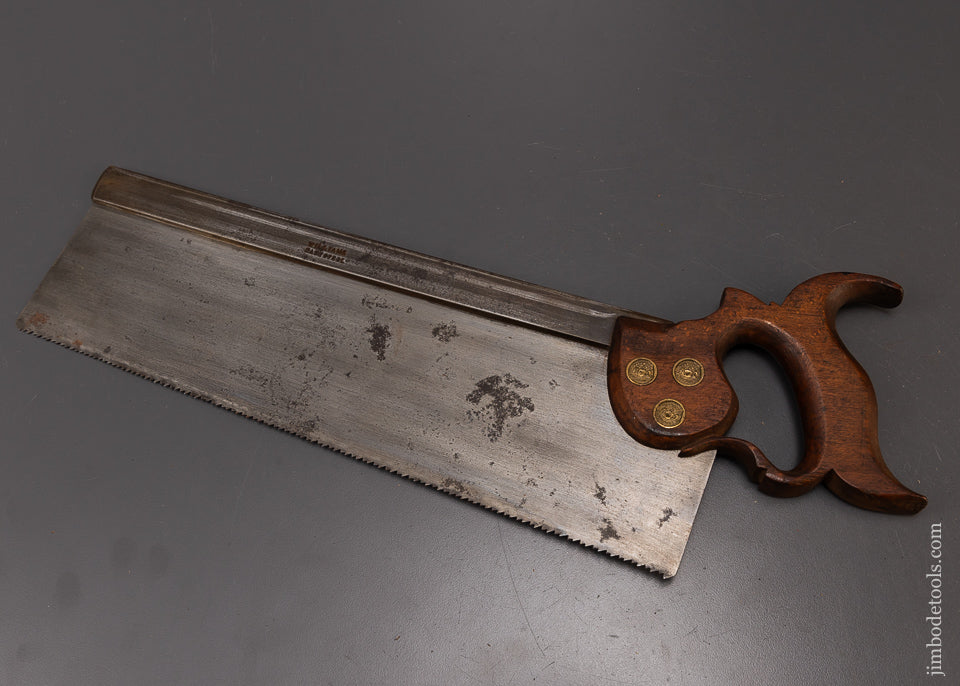 Rare WILLIAMS (LEWIS, E.W. GROTON MASS ca. 1889) Carcass Saw - 108938