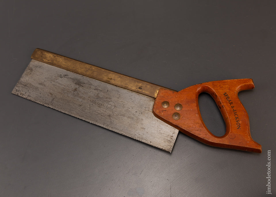 Fine SPEAR & JACKSON Brass Back Carcass Saw - 108962