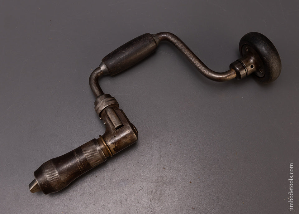 MILLERS FALLS 7 Inch Bit Brace with Rosewood Handles - 108971