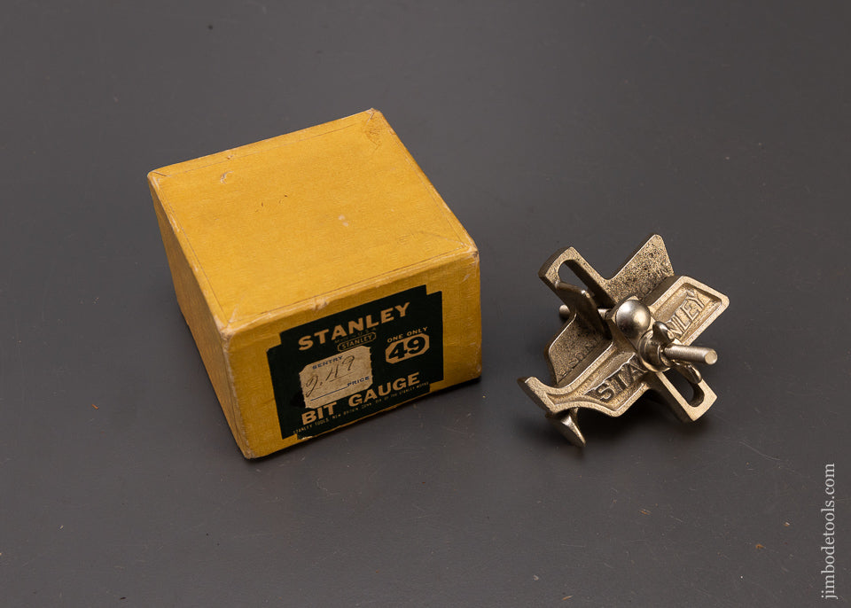 STANLEY No. 49 Bit Gauge in Original Box 108973 Jim Bode Tools