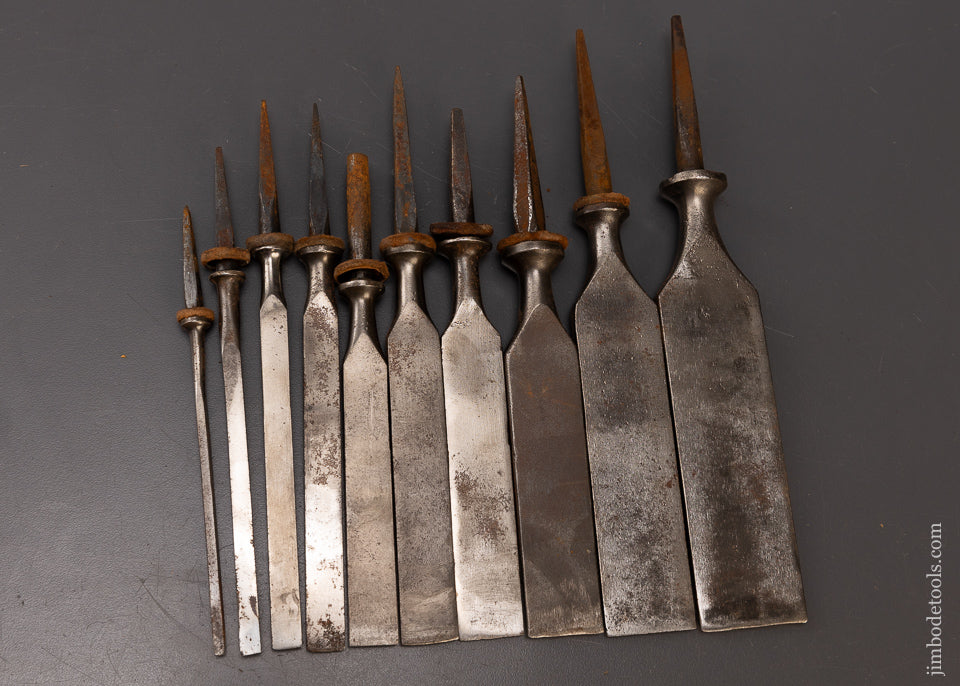 Set of 10 TITAN AUSTRALIA Mortise Chisels -  109030