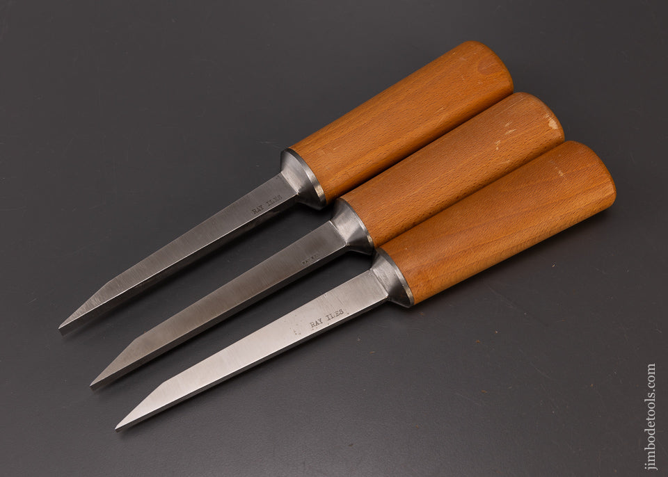 3 Mint RAY ILES Pig Sticker Mortise Chisels - 109033