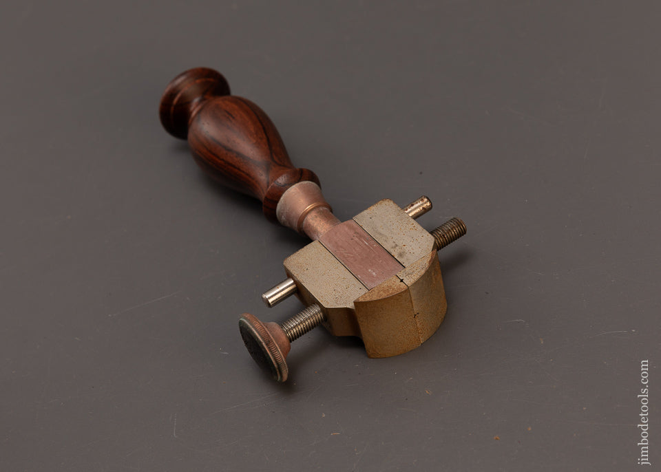 BRIDGE CITY TOOL WORKS No. CT-5 Hand Vise in Original Walnut Presentation Box - 109059