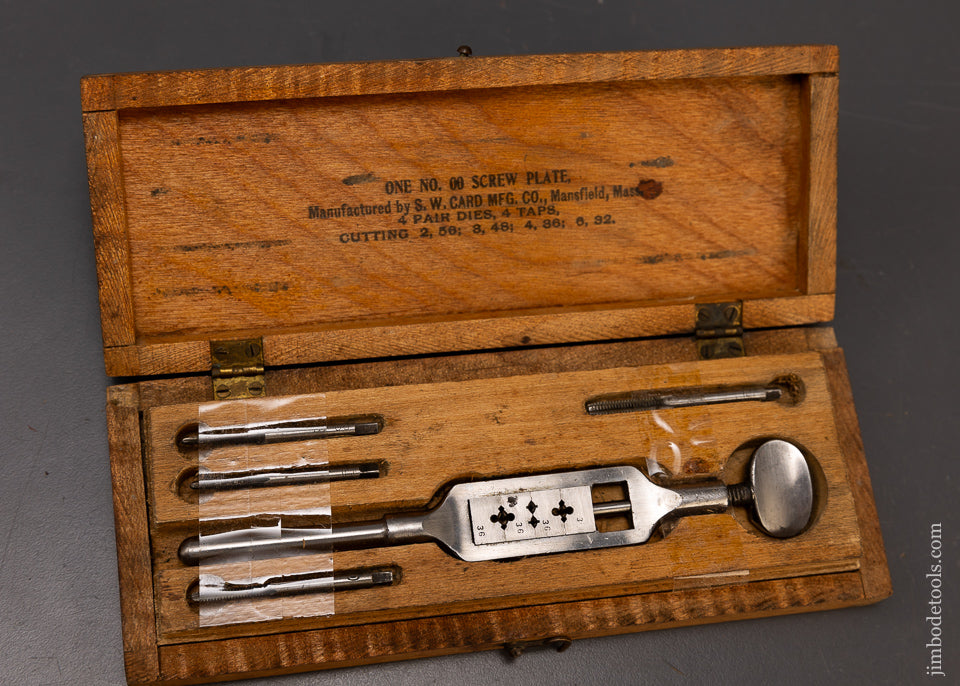 SIMON W. CARD 1830-99 Tap & Die Set - 109065