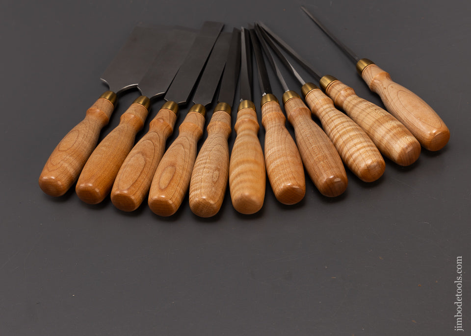 Mint Set of 11 BLUE SPRUCE Dovetail Chisels Unused - 109066