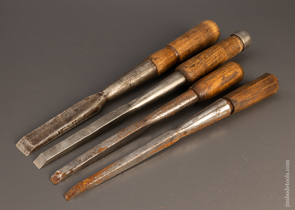 1 Inch, 5/8”, 1/2” and 3/8” Socket Mortise Chisels - 109165