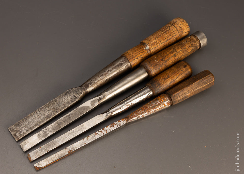 1 Inch, 5/8”, 1/2” and 3/8” Socket Mortise Chisels - 109165