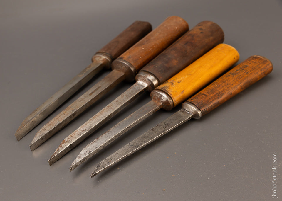 5 SORBY Pig Sticker Mortise Chisels - 109172