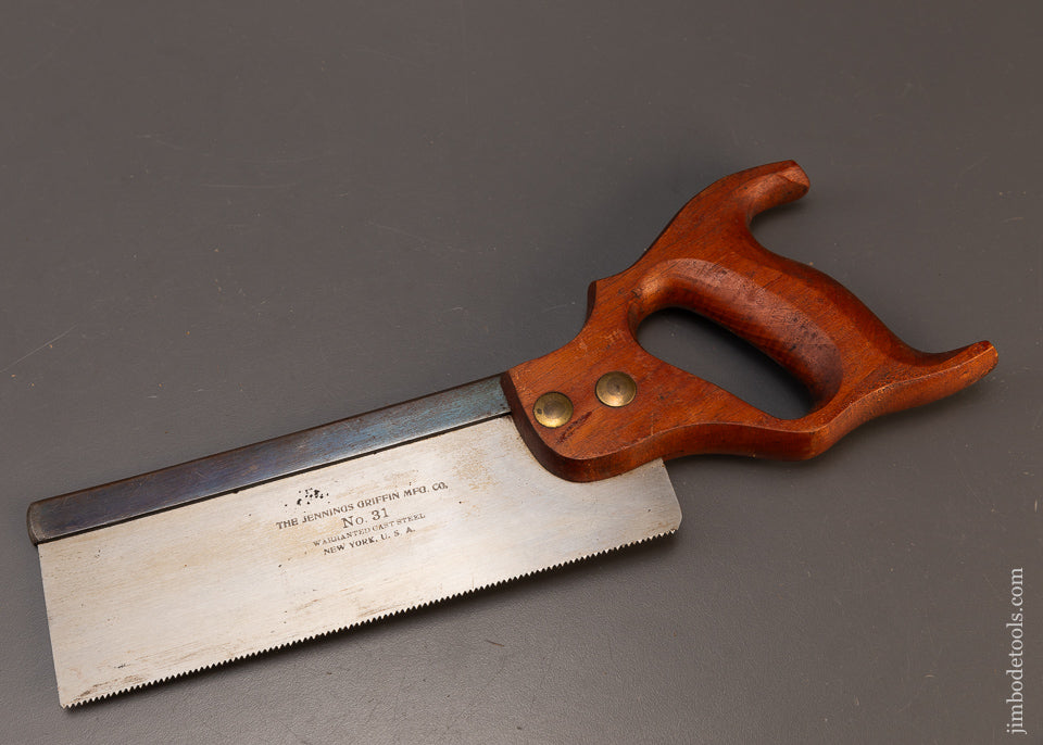 New Old Stock JENNINGS & GRIFFIN No. 31 Dovetail Saw - 109186