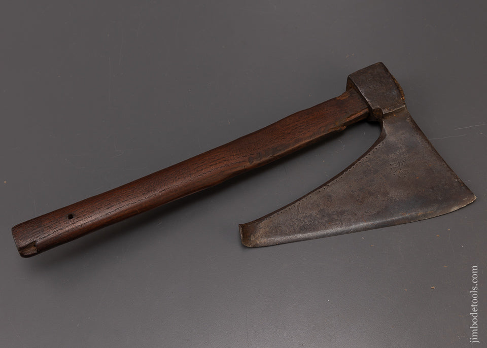 18th Century Decorated Single Bevel Side Axe - 109191