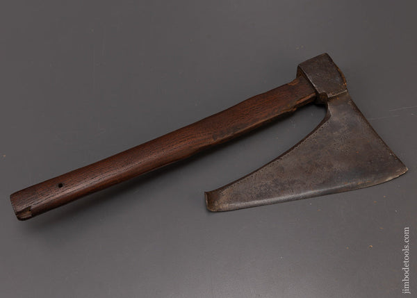 18th Century Decorated Single Bevel Side Axe - 109191