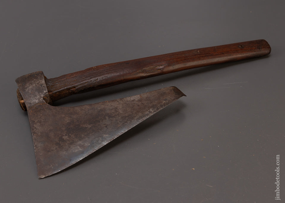 18th Century Decorated Single Bevel Side Axe - 109191